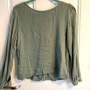 Cloth and Stone Top SAGE green EUC SMALL